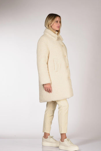 Cappotto Ysabel Re Bianco Naturale Donna - 4