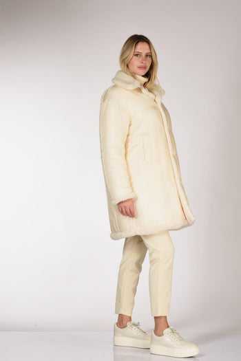 Cappotto Ysabel Re Bianco Naturale Donna - 7