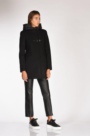 Cappotto Toggle Nero Donna - 4