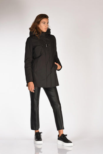 Cappotto Toggle Nero Donna - 4