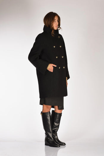 Cappotto Ov Nero Donna - 4