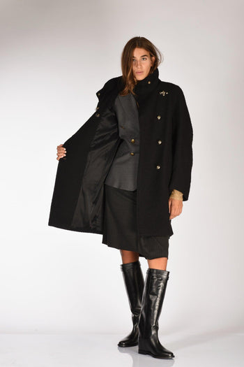 Cappotto Ov Nero Donna - 6