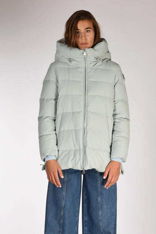 Piumino Hooded Azzurro Chiaro Donna - 2