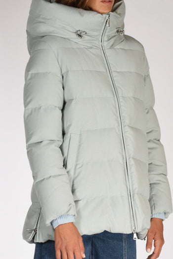 Piumino Hooded Azzurro Chiaro Donna - 3