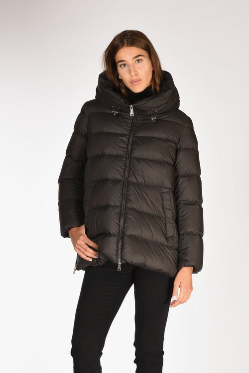 Piumino Hooded Nero Donna