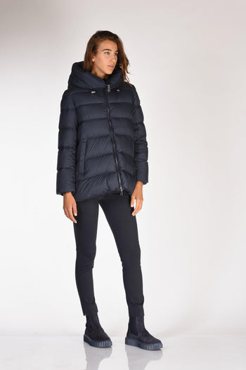 Piumino Hooded Blu Donna - 3