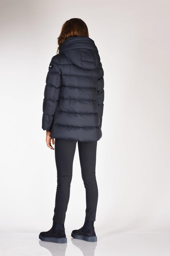 Piumino Hooded Blu Donna - 5