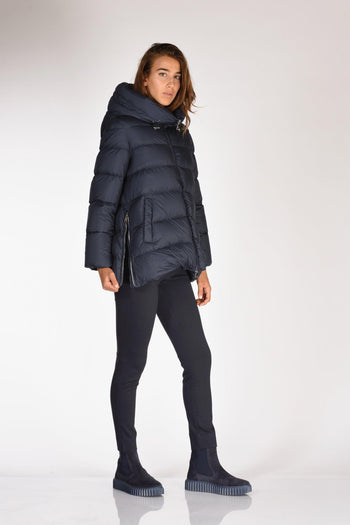 Piumino Hooded Blu Donna - 6