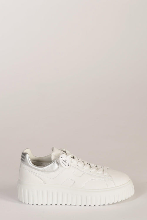 Sneakers H-stripes Bianco/argento Donna