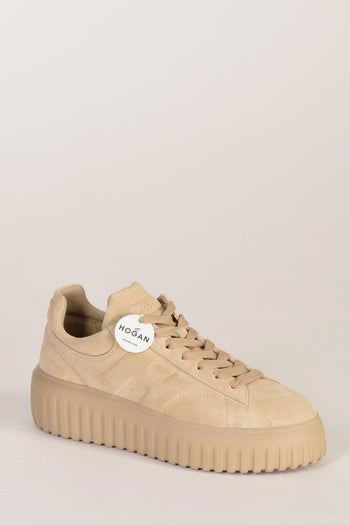 Sneakers H-stripes Beige Scuro Donna - 3