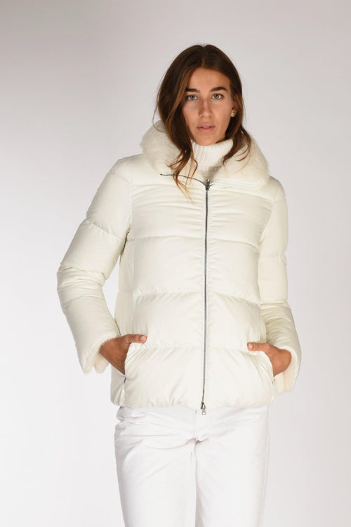 Piumino Ecofur Bianco Donna