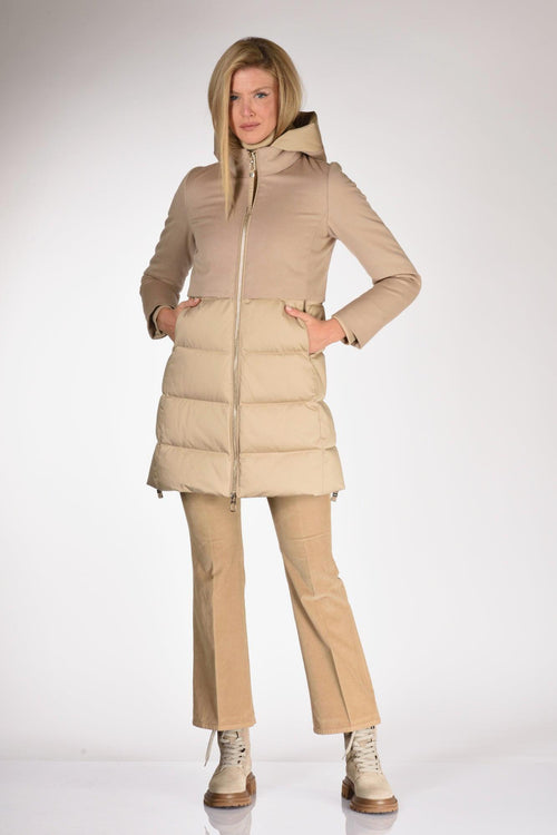 Piumino Beige Scuro Donna