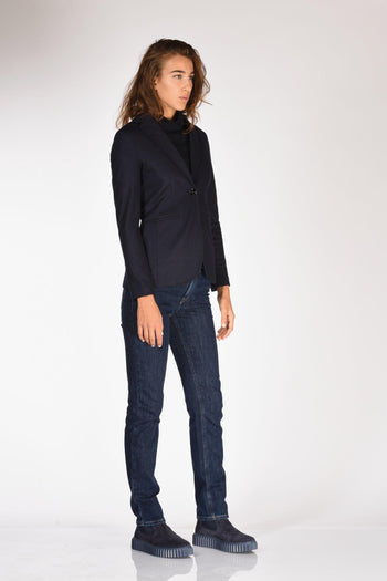 1901 Blazer Jersey Blu/nero Donna - 4