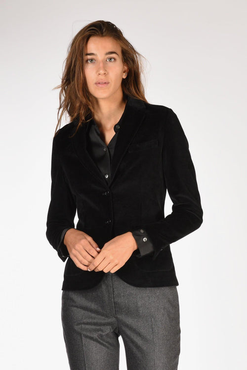 1901 Blazer Velluto Nero Donna