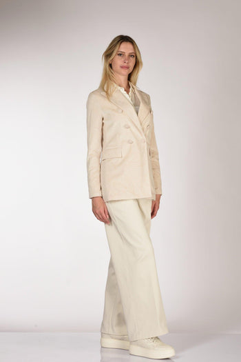 1901 Blazer Jaquard Bianco Naturale Donna - 4