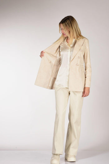 1901 Blazer Jaquard Bianco Naturale Donna - 6