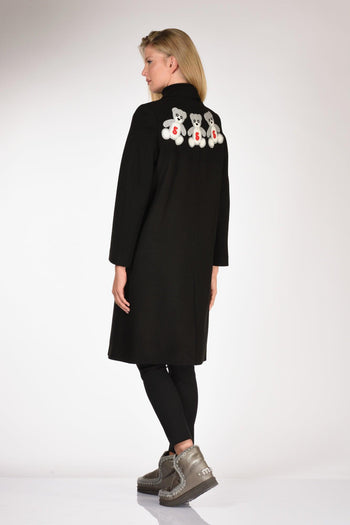 Cappotto Orsetti Nero Donna - 4