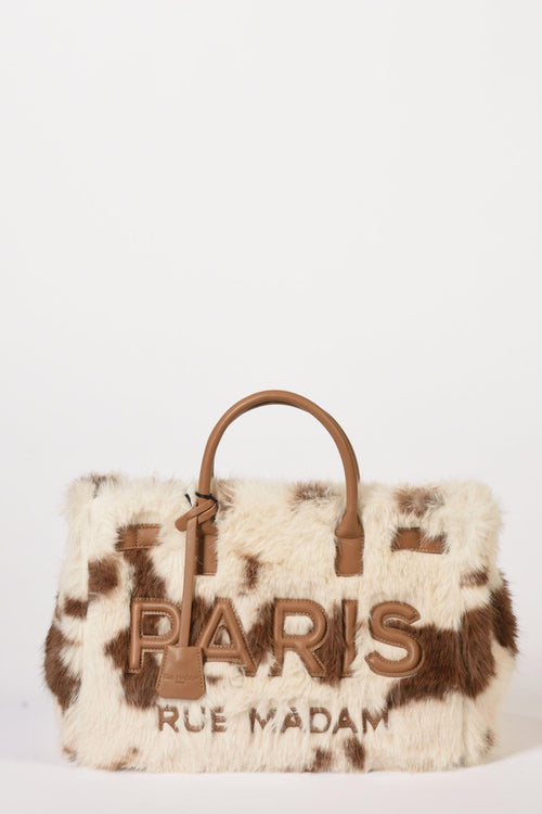 Paris Borsa Dakota Tote Bianco/marrone Donna