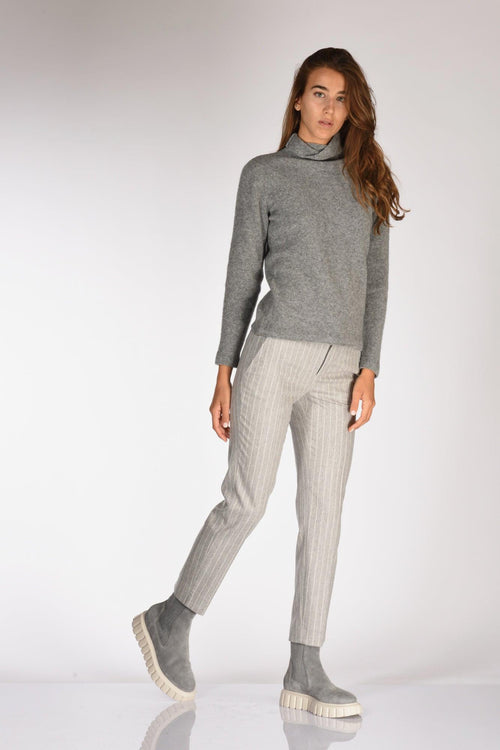 Pantalone New York Grigio/bianco Donna - 2