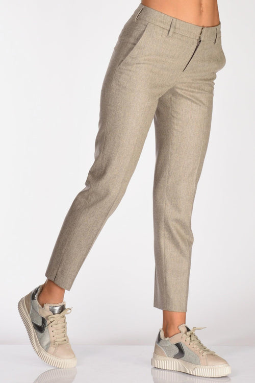 Pantalone New York Beige Chiaro Donna