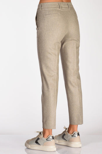 Pantalone New York Beige Chiaro Donna - 6