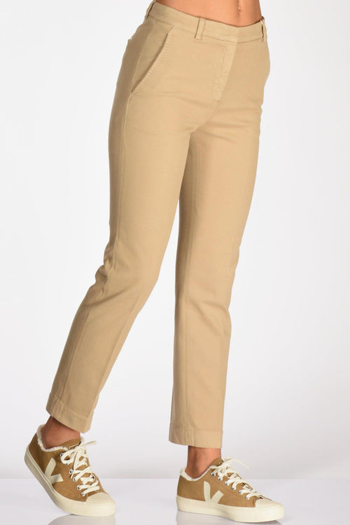 Slowear Pantalone Leyre Beige Scuro Donna