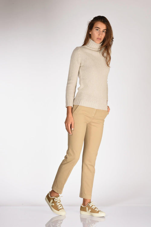 Slowear Pantalone Leyre Beige Scuro Donna - 2