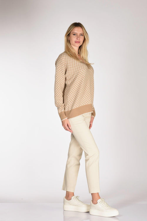 Slowear Pantalone Leyre Beige Chiaro Donna - 2