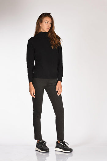 Slowear Maglia Collo Alto Nero Donna - 4