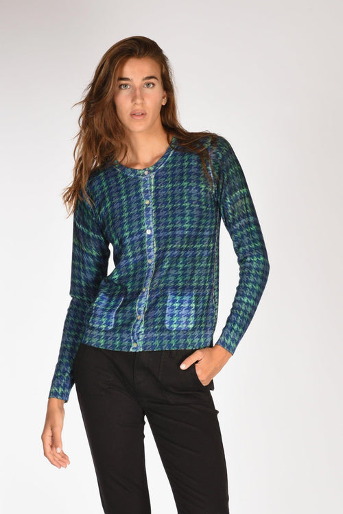 Maglia Stampata Verde/blu Donna - 2