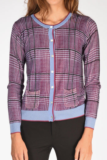 Maglia Stampata Azzurro/viola Donna - 3