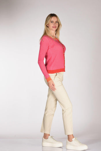 Maglia Stampata Fucsia/arancio Donna - 5