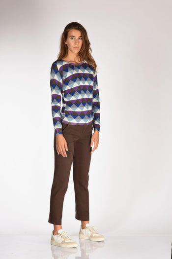 Maglia Stampata Multicolor Donna - 4