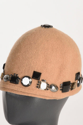 Cappello Decorato Beige Donna - 3