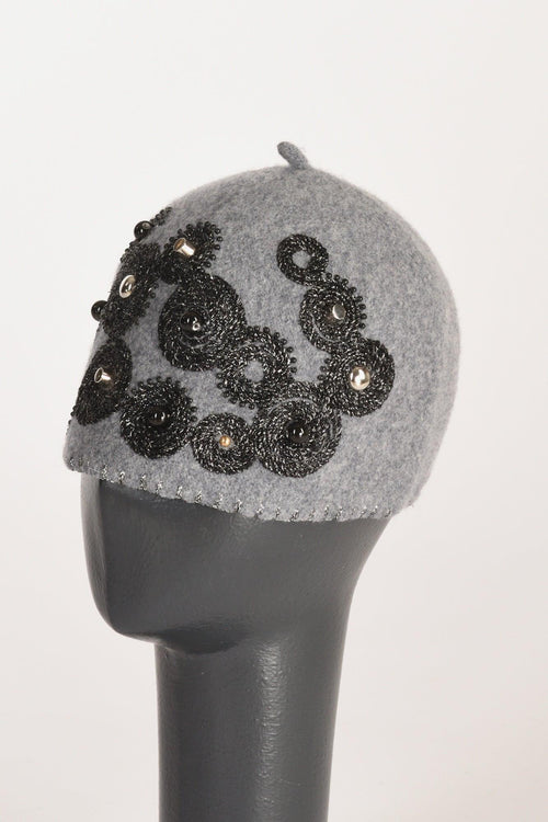 Cappello Decorato Grigio/argento Donna - 2