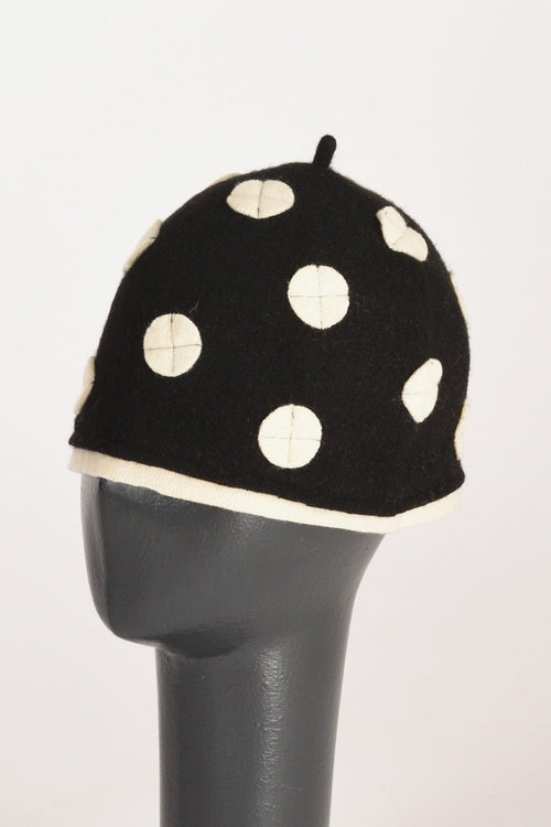 Cappello Decorato Nero/bianco Donna - 2