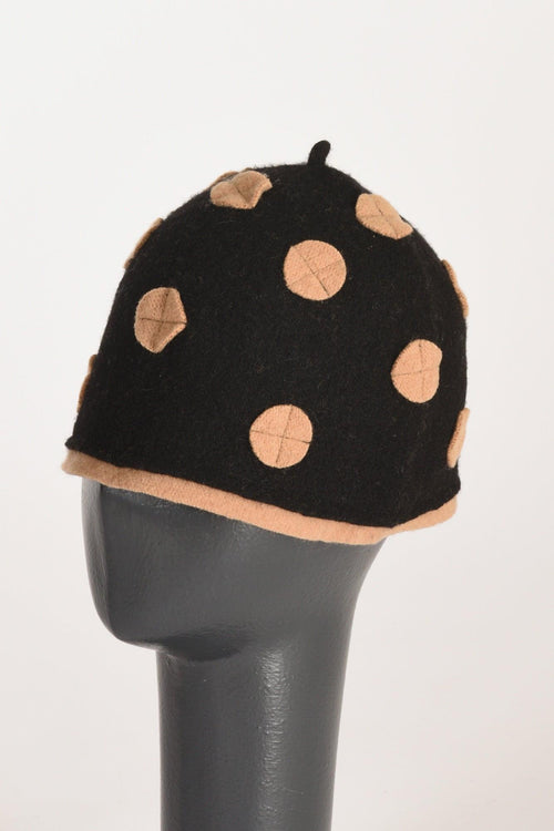 Cappello Decorato Nero/beige Donna - 2