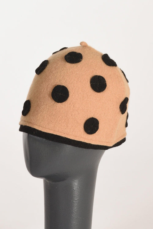 Cappello Decorato Beige/nero Donna - 2