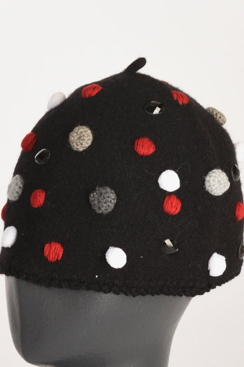 Cappello Decorato Nero/multicolor Donna - 3