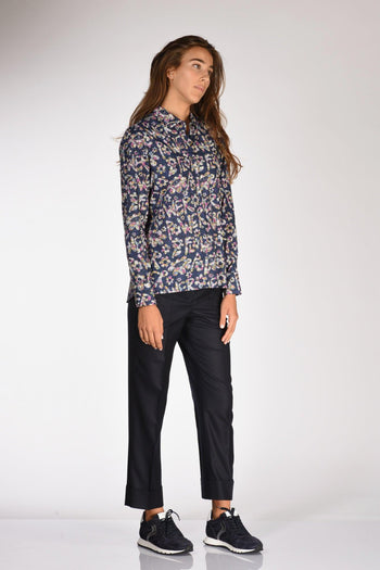 Camicia Stampata Blu/multicolor Donna - 4