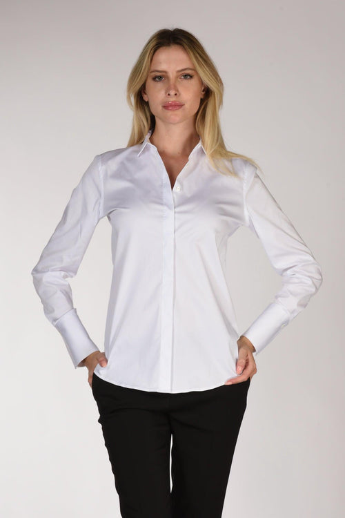 Camicia Colletto Bianco Donna