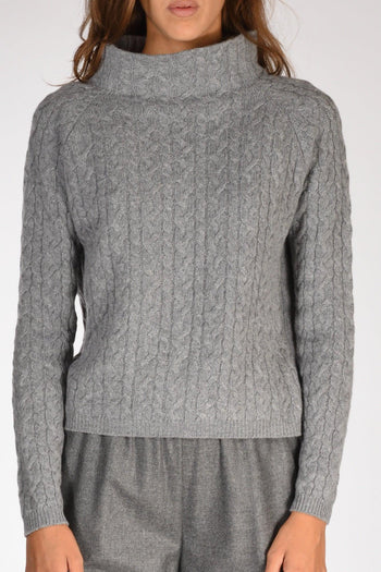 Maglia Treccia Grigio Donna - 3