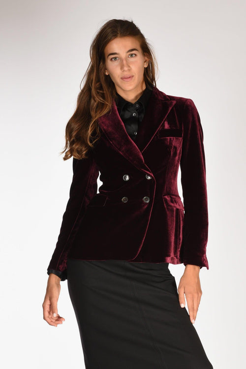 Blazer Lauren Bordeaux Donna