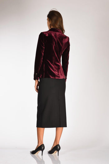 Blazer Lauren Bordeaux Donna - 5