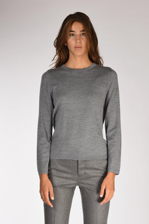 Maglia Girocollo Grigio Donna - 2