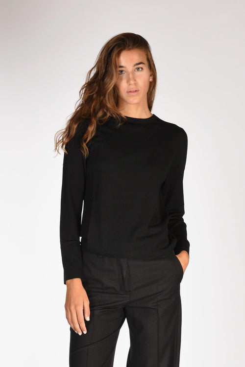 Maglia Girocollo Nero Donna