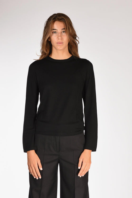 Maglia Girocollo Nero Donna - 2