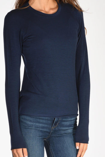 Tshirt Maglia Blu Donna - 4