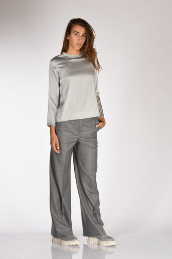 Maglia Seta Grigio Donna - 4