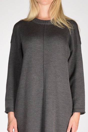 Abito Di Maglia Grigio Donna - 3